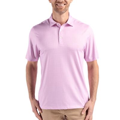Cutter & Buck Pike Eco Diamond Dot Print Recycled Mens Polo Thumbnail